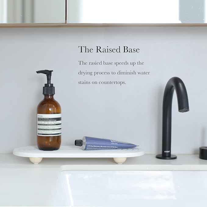 Instant Dry Sink Caddy Organizer – Water Absorbing Stone Tray - Image 4