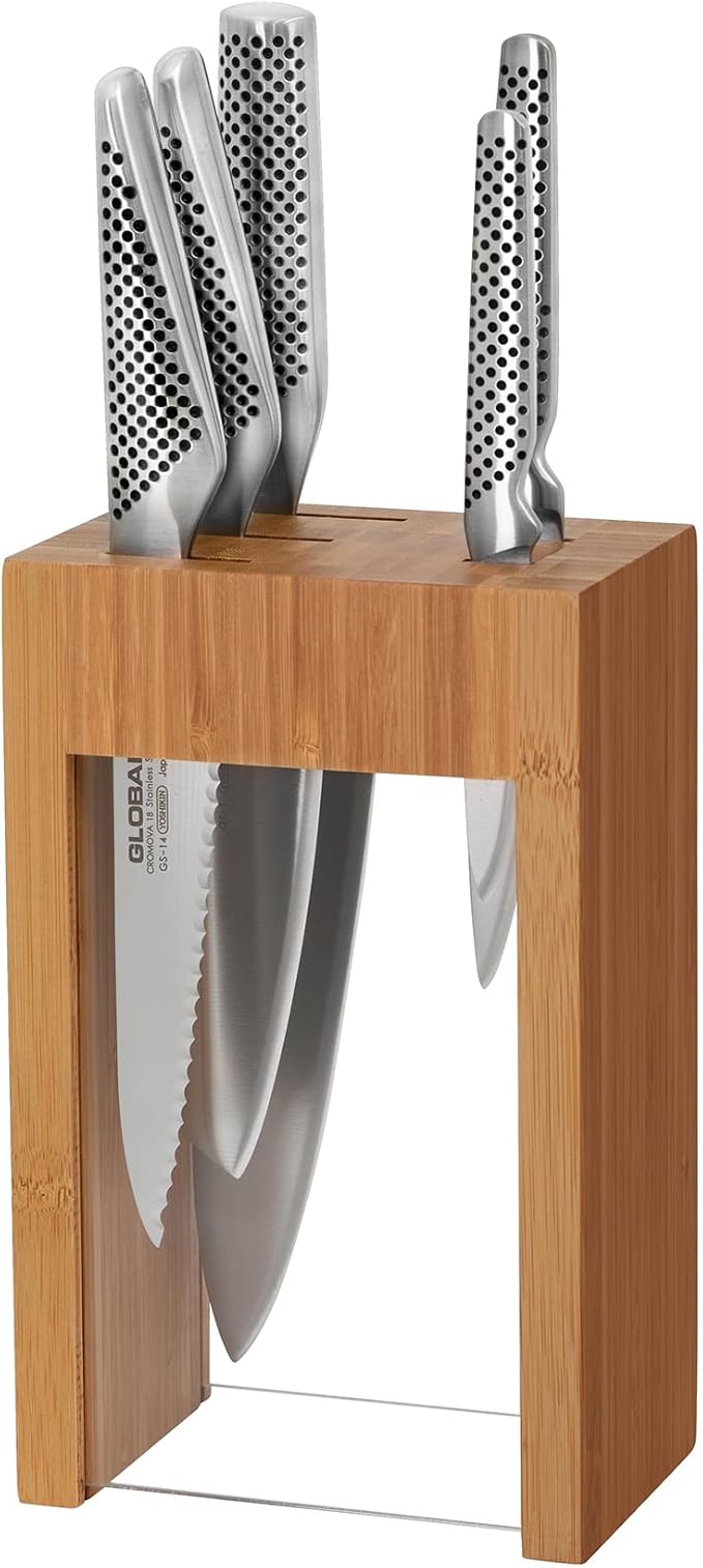 Global Osaka 6 Piece Knife Block Set by GlobalCutlery
