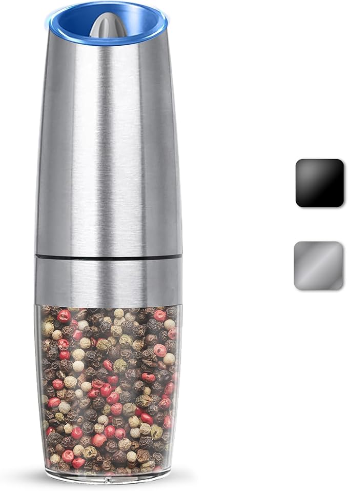 Gravity Electric Salt And Pepper Grinder, Automatic Salt And Pepper Grinder by KIARYUOLL
