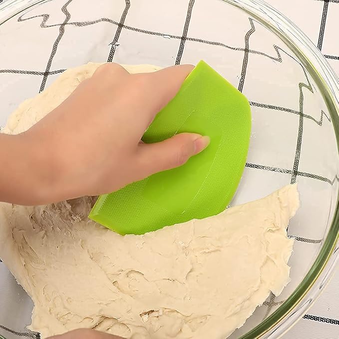 Suanyok Dough Scraper Bowl Scraper Bread Cream Cake Pizza Cutter Bench Scraper- - Image 8