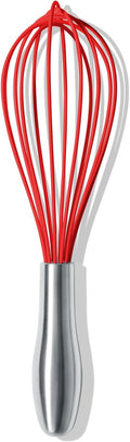 OYV 10-Inch Red Silicone Whisk, Heat Resistant 480°F Kitchen Whisk by OYV