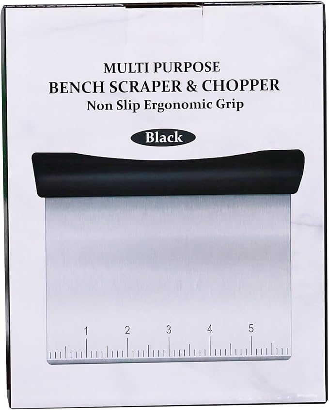 Rainspire Bench Scraper, Stainless Steel Dough Scraper, Pastry Scraper - Image 8