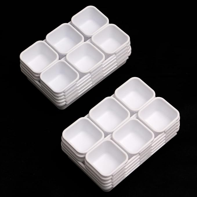 TENABORT 42 Pack Interlocking Desk Drawer Organizer Tray Dividers Plastic - Image 6