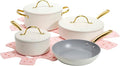 Paris Hilton Iconic Nonstick Pots and Pans Set, Matching Lids by TheWorldofParisHilton