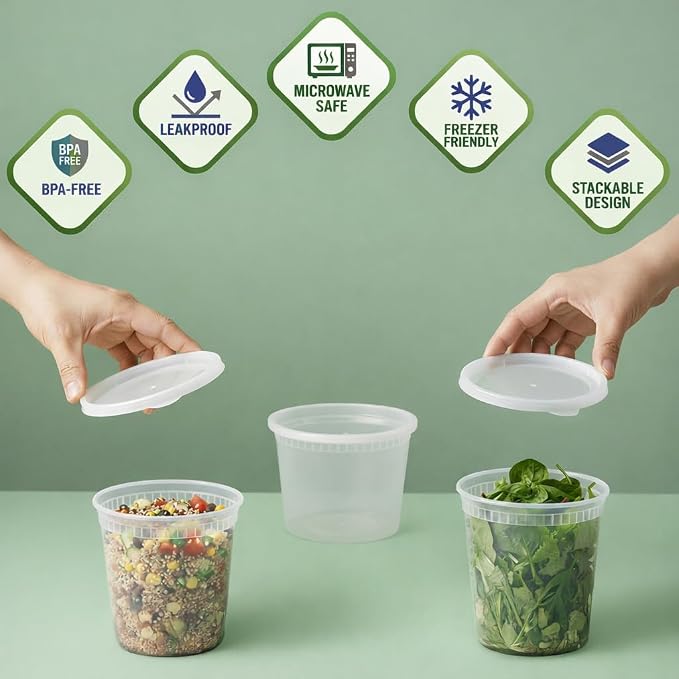 JoyServe 48 Sets Deli Containers - Image 3