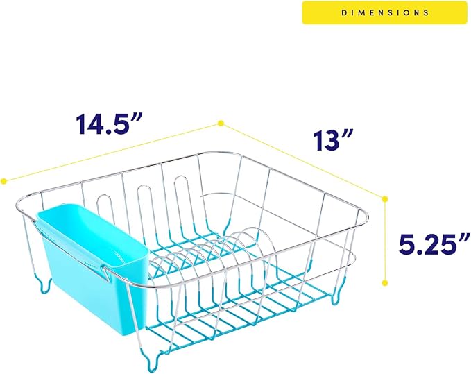 Dish Drying Rack & Cutlery Holder 2 Piece Set - Image 4