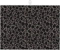 Black Grey Leopard Print Dish Drying Mat Cheetah Wild Animal Dark Skin Drying by Unknown