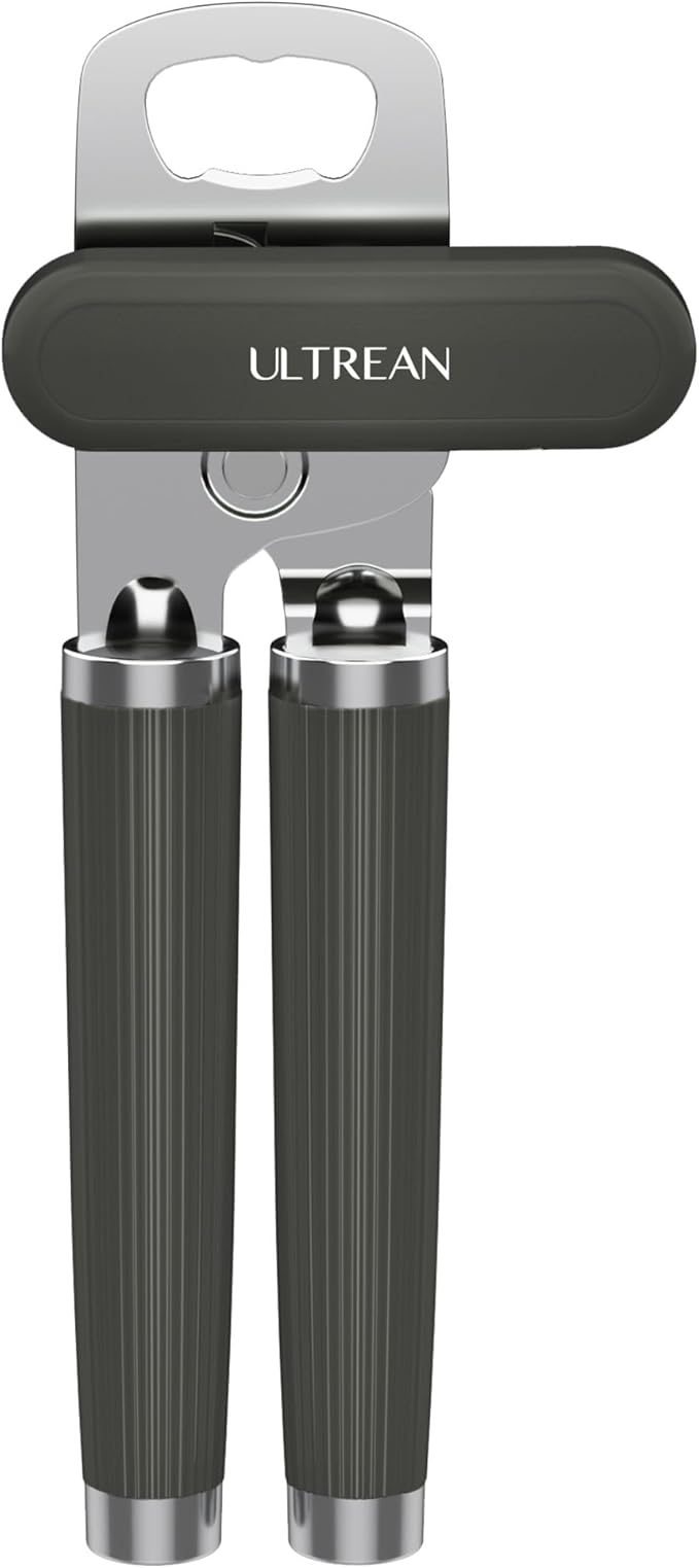 Ultrean Manual Can Opener Bottle Opener, Heavy Duty Stainless Steel Smooth Edge by Ultrean