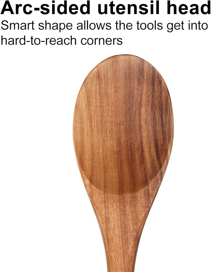 14 Inch Large Wooden Spoon for Cooking Utensil Mixing Spoons Baking Serving - Image 3
