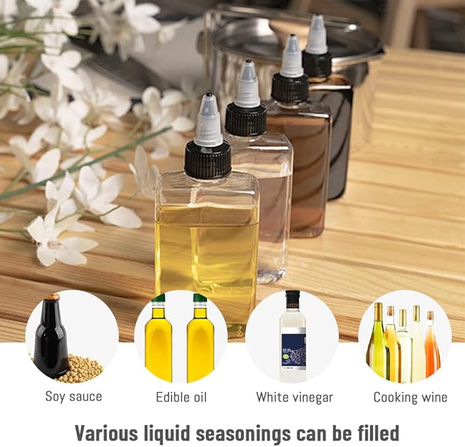 LELE LIFE 8Pcs Small Oil Dispenser Bottle - Image 4
