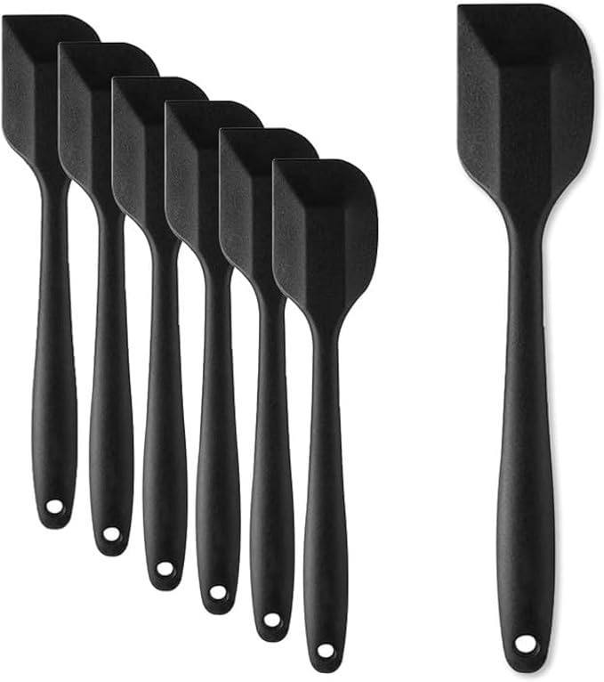 8 Pieces Silicone Spatula, 8.5 inch Non-stick Spatulas by KAKAMINA