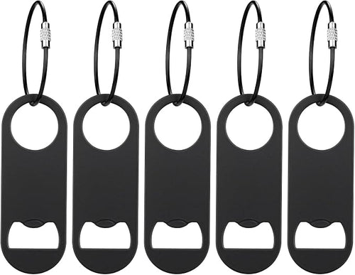 5 PACK Stainless Steel Flat Bottle Opener by DFTOA