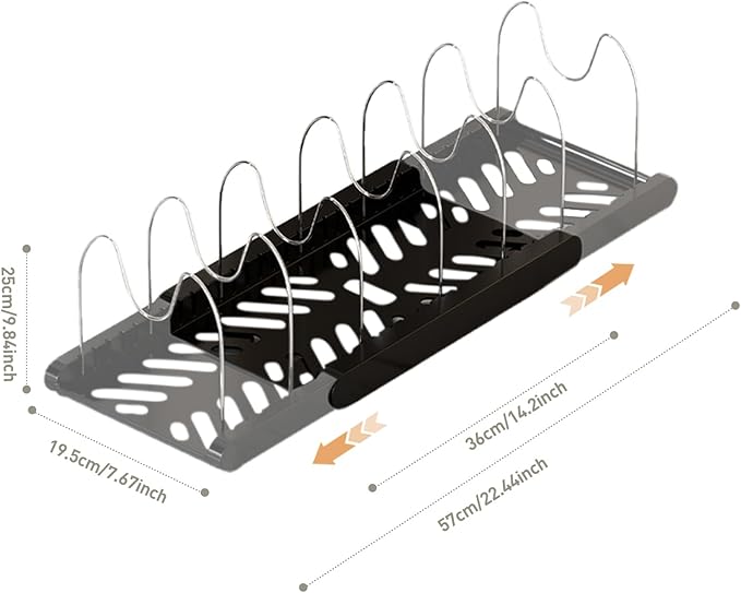 Pot Rack -Expandable Pan Organizer - Image 6