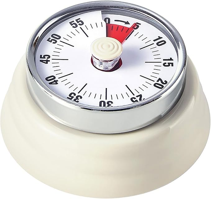 Elegant Stainless Steel Vintage Kitchen Timer by Hongjie