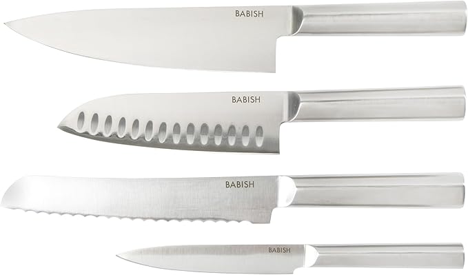 Babish 5 Piece 1.4116 German Steel Magnetic Knife Block Set Babish 5-Piece - Image 4