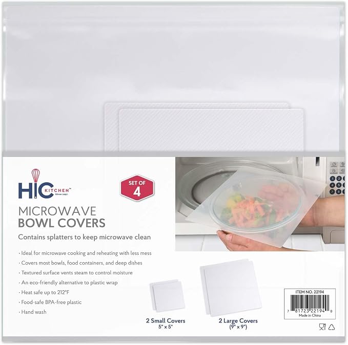 HIC Kitchen Splatter Guards for Microwave, BPA Free - Image 6
