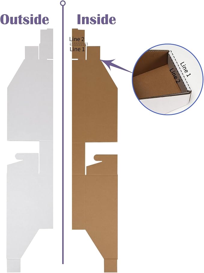 EXYGLO Stackable Cardboard Storage Bins 30 Pack, Corrugated Organizer Bins - Image 7