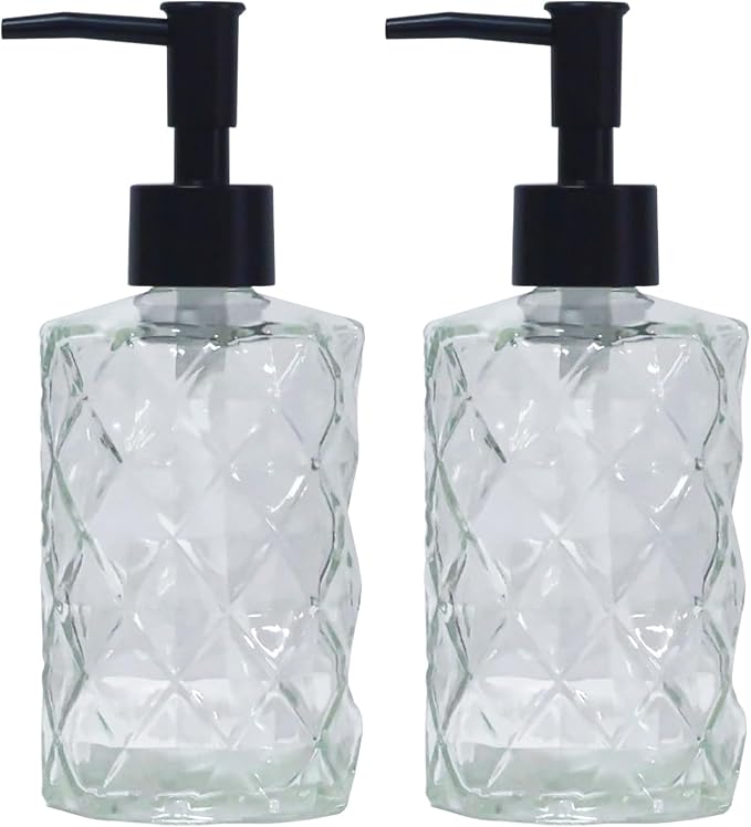 Crystal Clear Glass Soap Dispenser by YYTSGG
