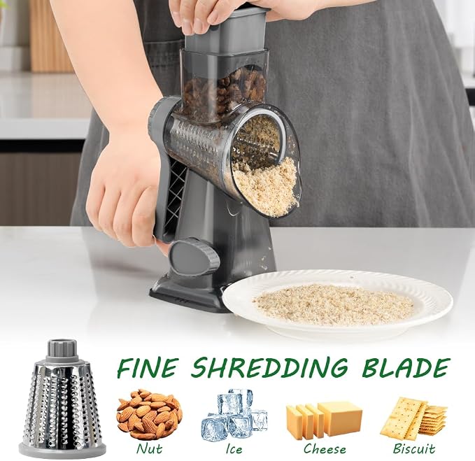 Cheese Grater Hand Crank Rotary Vegetables Shredder - Image 9