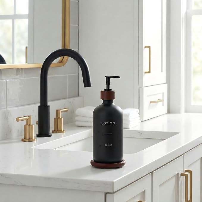 Soap Dispenser Bathroom, Refillable Lotion Dispenser - Image 3