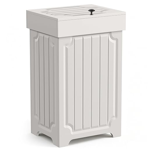 Povrgive Wood Trash Can Cabinet, 13 Gallon Hidden Kitchen Garbage Can by POVRGIVE-GreatDecorForIdealHome