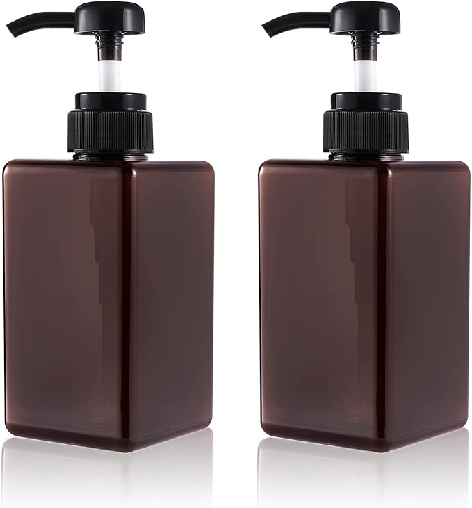 Pump Bottle, Refillable Plastic Empty Lotion Soap Dispenser Liquid Container by JiatuA