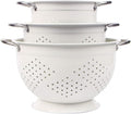 Rorence Powder Coated Steel Colanders: 1.5 Quart 3 Quart & 5 Quart Set of 3 by Rorence