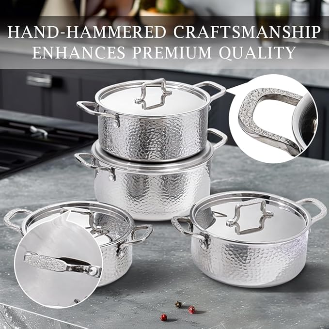 Vivicreate Tri-Ply Stainless Steel Stockpot Deep Cooking Pot - Image 9