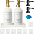 Glass Soap Dispenser for Kitchen, Farmhouse Kitchen Dish Soap Dispenser&Hand by Eggs+sound