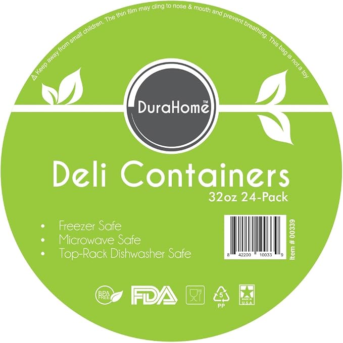 DuraHome - Deli food Storage Containers - Clear Plastic Premium Quality - Image 6