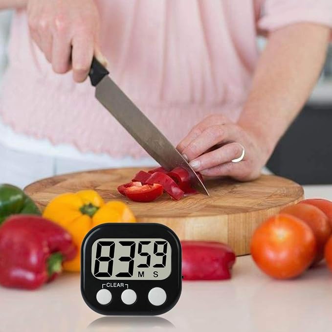 12 Pack Digital Kitchen Timer Large LCD Display Loud Alarm Strong Magnetic Stand - Image 5