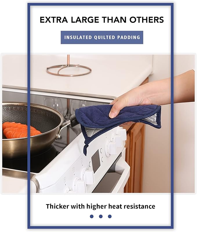 Joyhalo 6 Pack Pot Holders for Kitchen, Cotton Oven Holder - Image 4