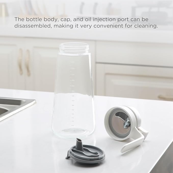 Auto Flip Glass Olive Oil Dispenser Bottle - Image 7
