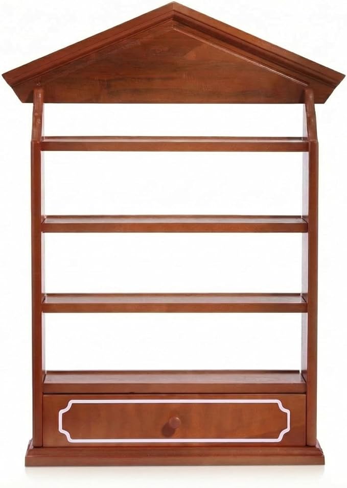 Chunful Vintage Spice Jar Wooden Rack - Image 3