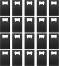 20 Pcs Stainless Steel Metal Card Beer Bottle Openers, DIY Party Favor Wedding by Yugada