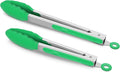 2 Pack Silicone Kitchen Tongs – 9" & 12" Set, Heat Resistant up to 500°F by ALLWIN-HOUSEWARE