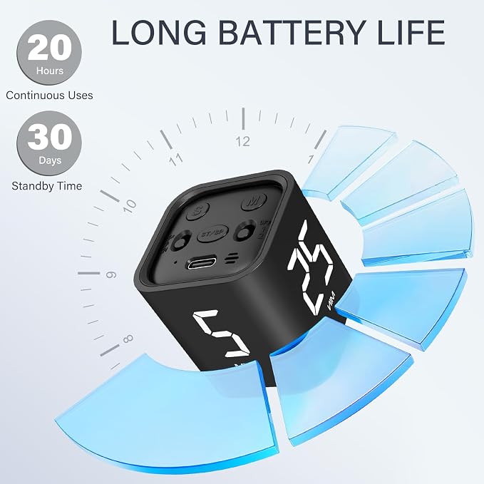 Rotating Pomodoro Timer 5, 10 50 Minutes Preset, Desk Productivity Flip Timer - Image 7