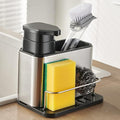 Dish Soap Dispenser 3-in-1 Sponge Holder by TESOT