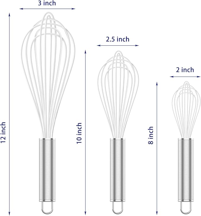 OYV White Silicone Whisk, Professional Whisks - Image 6