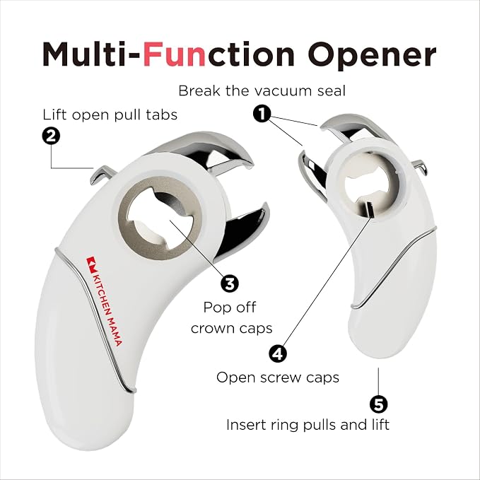 Kitchen Mama Epic One Multifunction Opener: A Pick Ergonomic Opener- Magnetic - Image 2