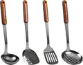 FJNATINH Stainless Steel Wok Spatula, Slotted Spatulas, Skimmer Ladle Tool Set by HOMEKITCHENTOOL