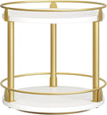 YATINEY Lazy Susan Organizer, Rotating Spice Rack, 2 Tier Spice Turntable by Yatiney