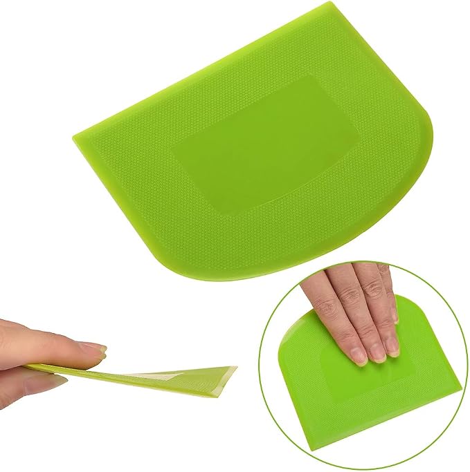 Suanyok Dough Scraper Bowl Scraper Bread Cream Cake Pizza Cutter Bench Scraper- - Image 9