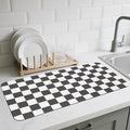 CooRug Checkered Dish Drying Mat by CooRug