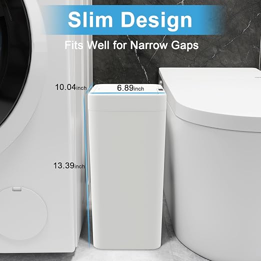 Naisu 2 Pack 4 Gal Bathroom Trash Can - Image 3