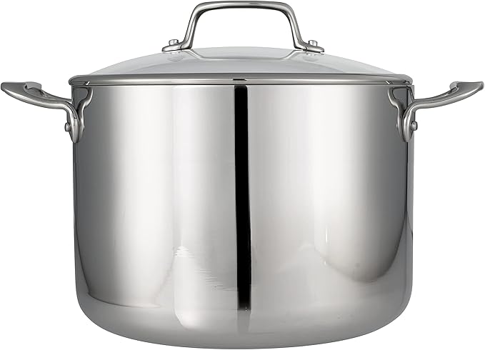 Tramontina Tri-Ply Clad Stainless Steel 8-Quart Stock Pot - Image 2