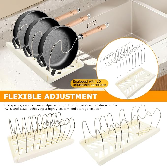 Expandable Pot and Pan Organizer Rack - Image 5