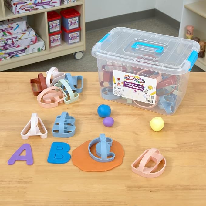 Colorations EasyGrip Alphabet Dough Cutters - Image 5
