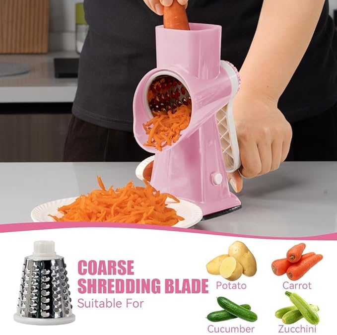 KEOUKE Rotary Cheese Grater Pro 6 in 1 - Image 3