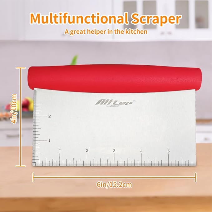 ALLTOP Bench Scraper & Chopper for Kitchen - Image 2